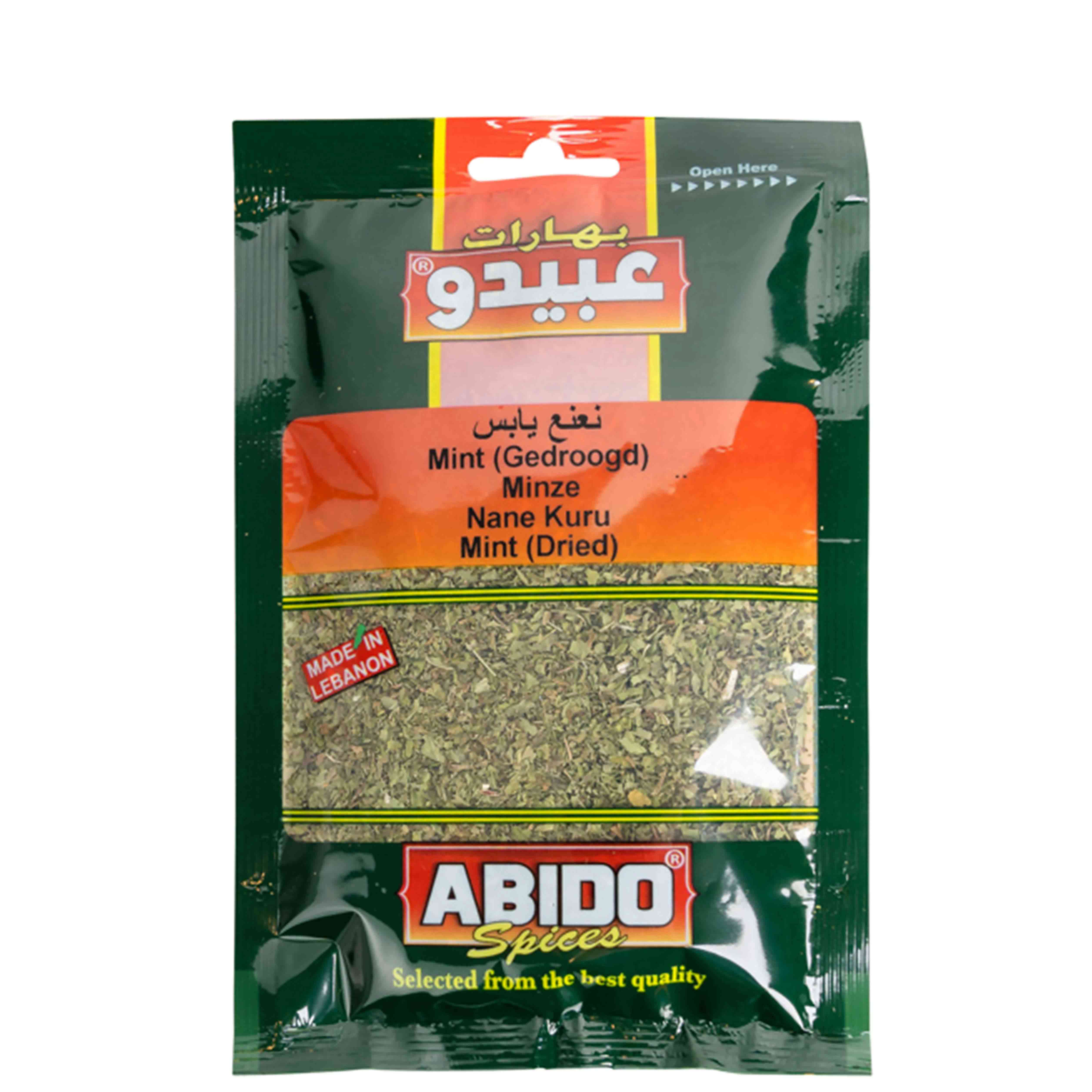 Sušená máta, Abido, 30g