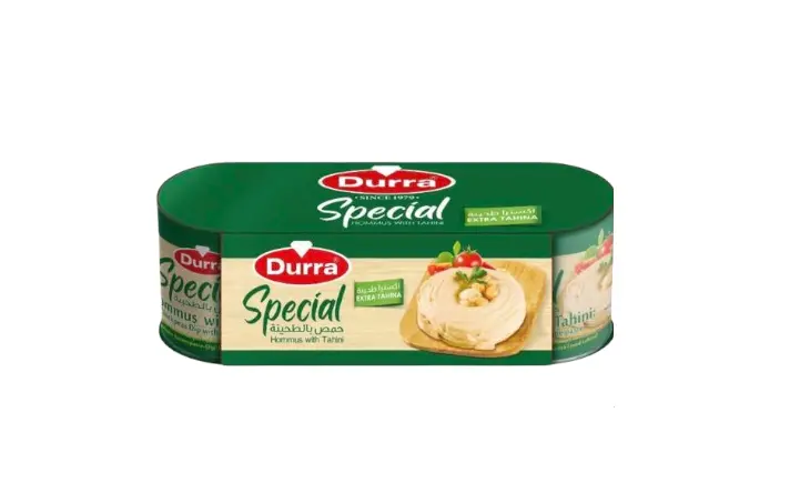Hummus s extra tahinou, 3×220g, Durra