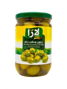 Zelené olivy plněné tymiánem, Lara, 660g