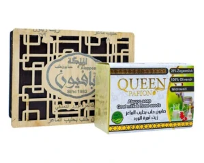 3Ks Tradiční Aleppské mýdlo s kozím mlékem a růžovým olejem, 150g