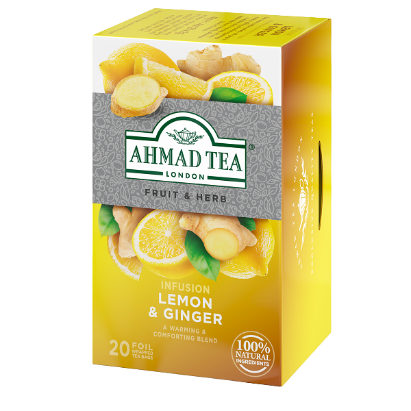 Lemon & Ginger, Ahmad Tea, 20 alu sáčků
