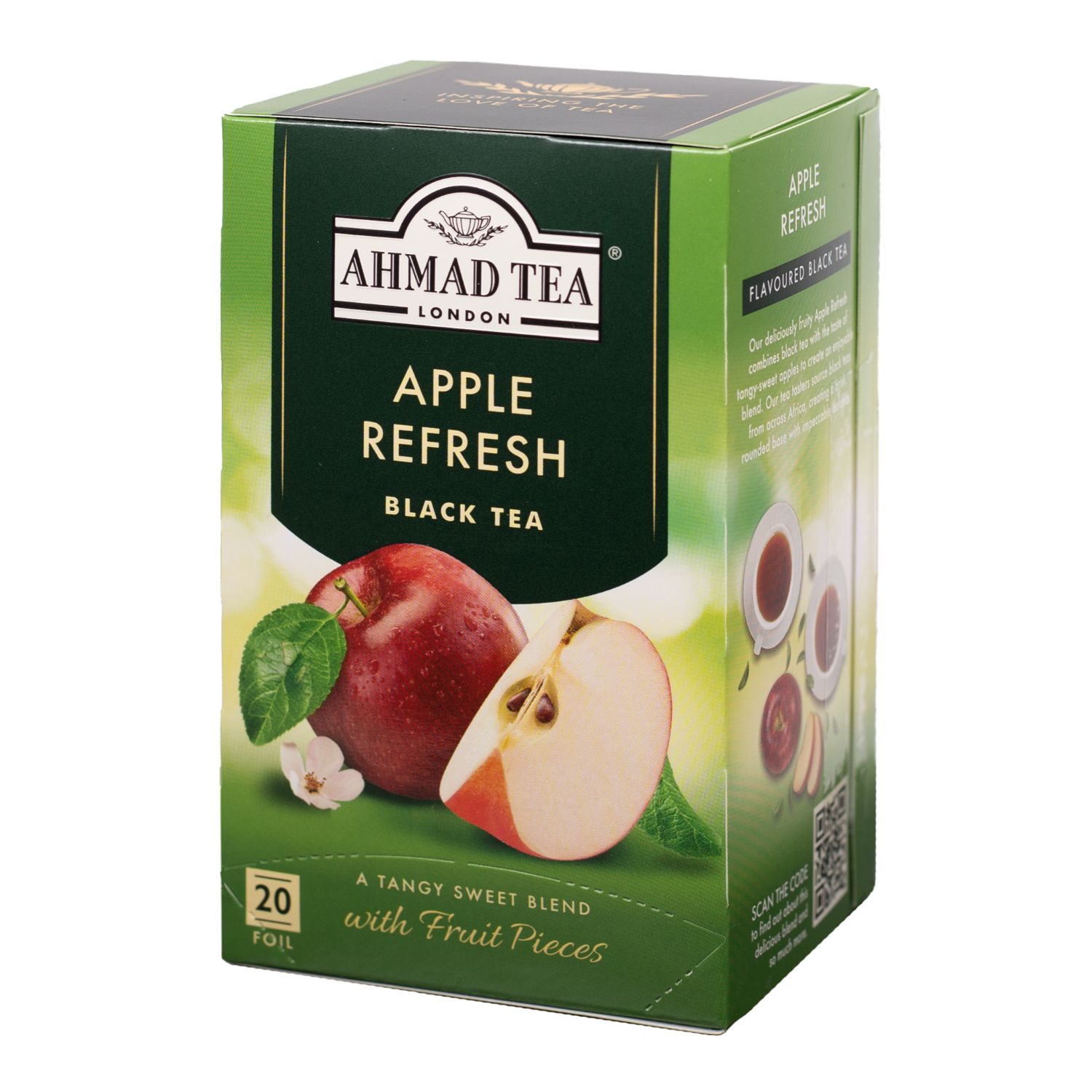 Apple refresh black tea, Ahmad Tea, 20 alu sáčků