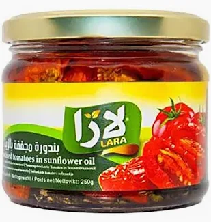 Sušená rajčata ve slunečnicovém oleji, Lara, 250g
