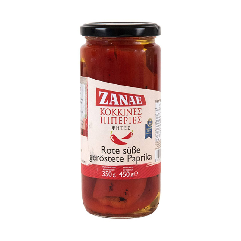 Pečené nakládané červené papriky, Zanae, 450g