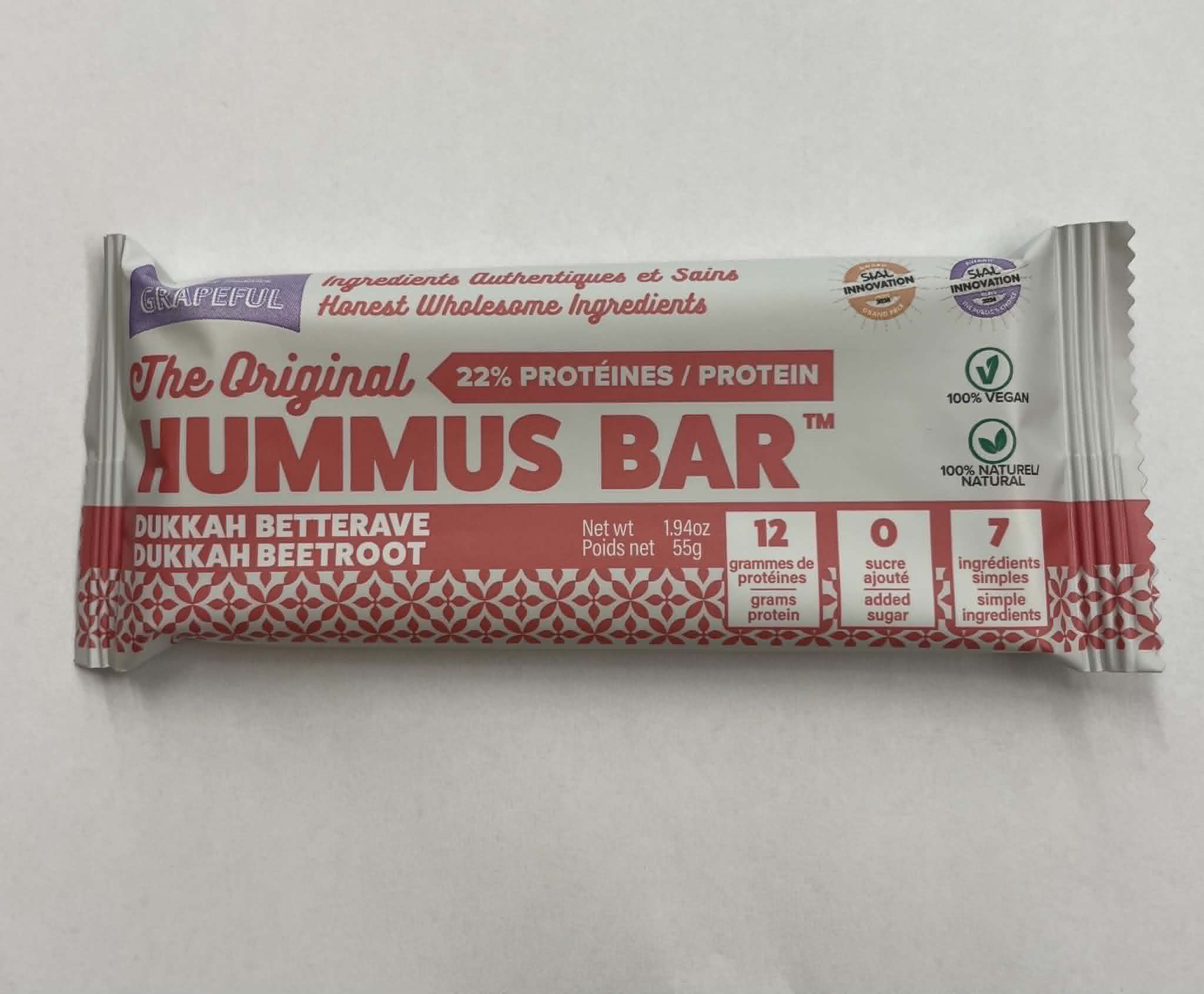 Hummus bar s dukkah a červenou řepu, Grepeful, 55g
