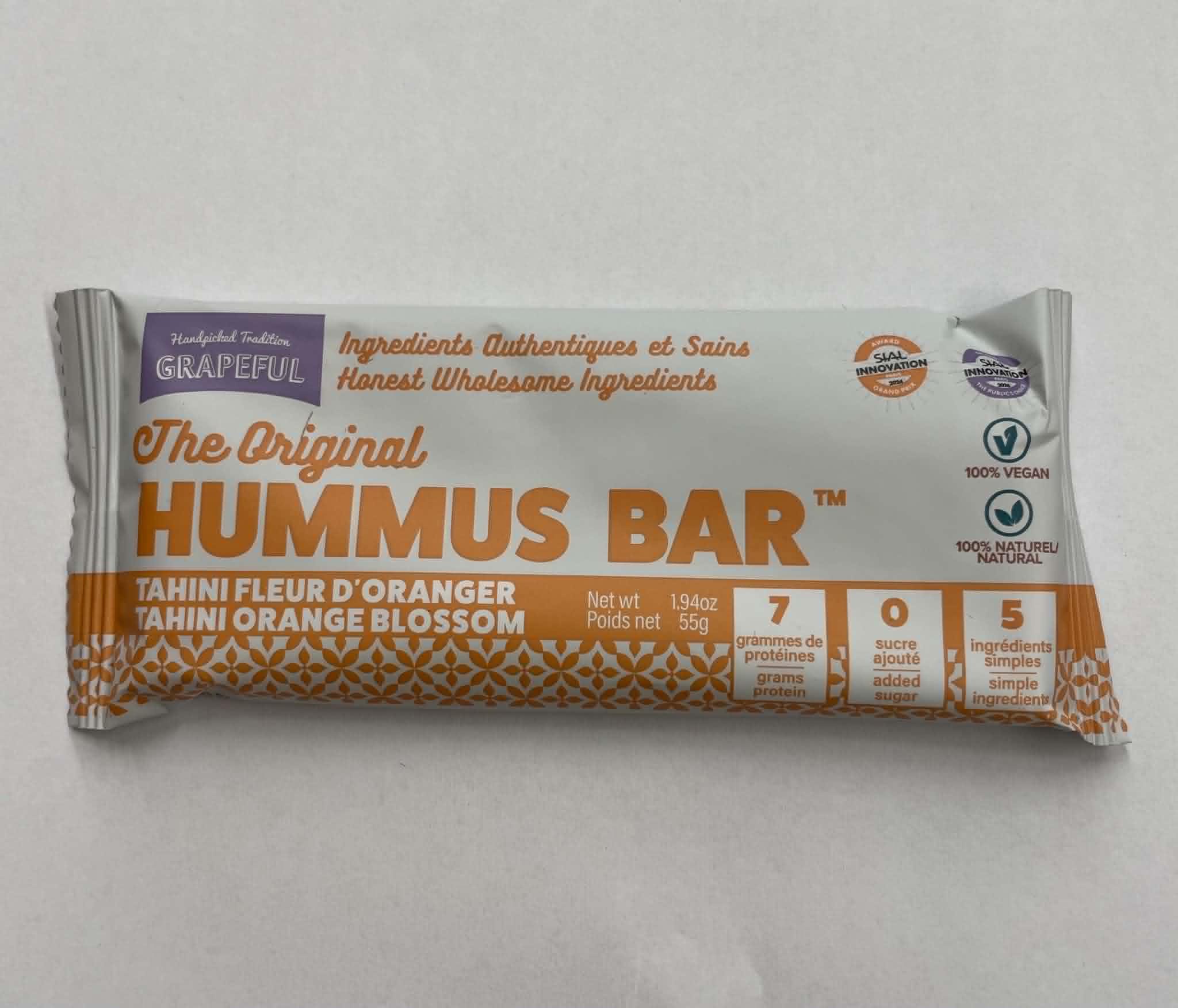 Hummus bar s tahini & pomerančový květ, Grapeful, 55g