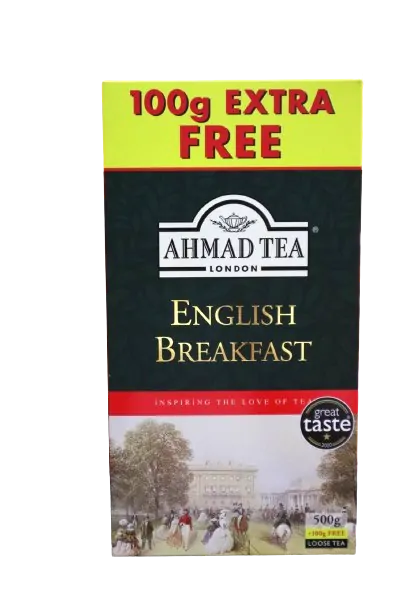 5Ks English Breakfast, Ahmad Tea, 500g+ 100g free