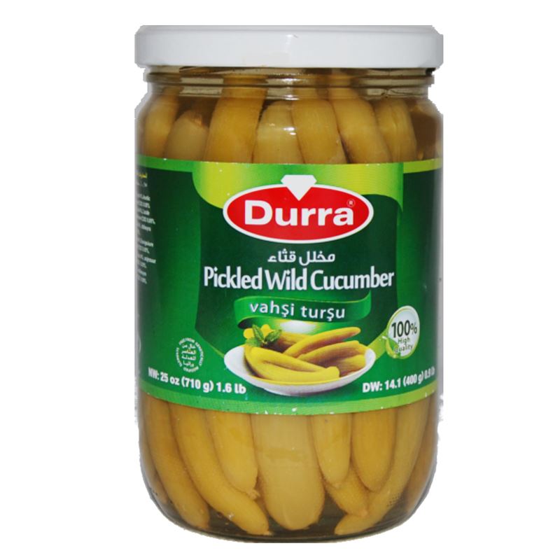 Nakládané divoké okurky, Durra, 710g
